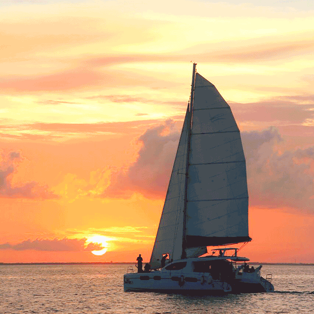 Sunset Catamaran Tour in Riviera Maya Palladium Travel Club